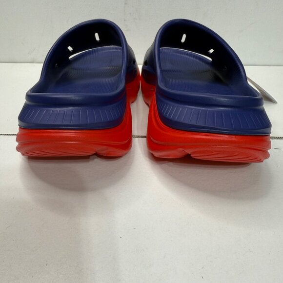 Hoka One One Ora Recovery Slide 3 - Bellwether Blue & Red Alert - US Women’s Siz - Picture 3 of 7